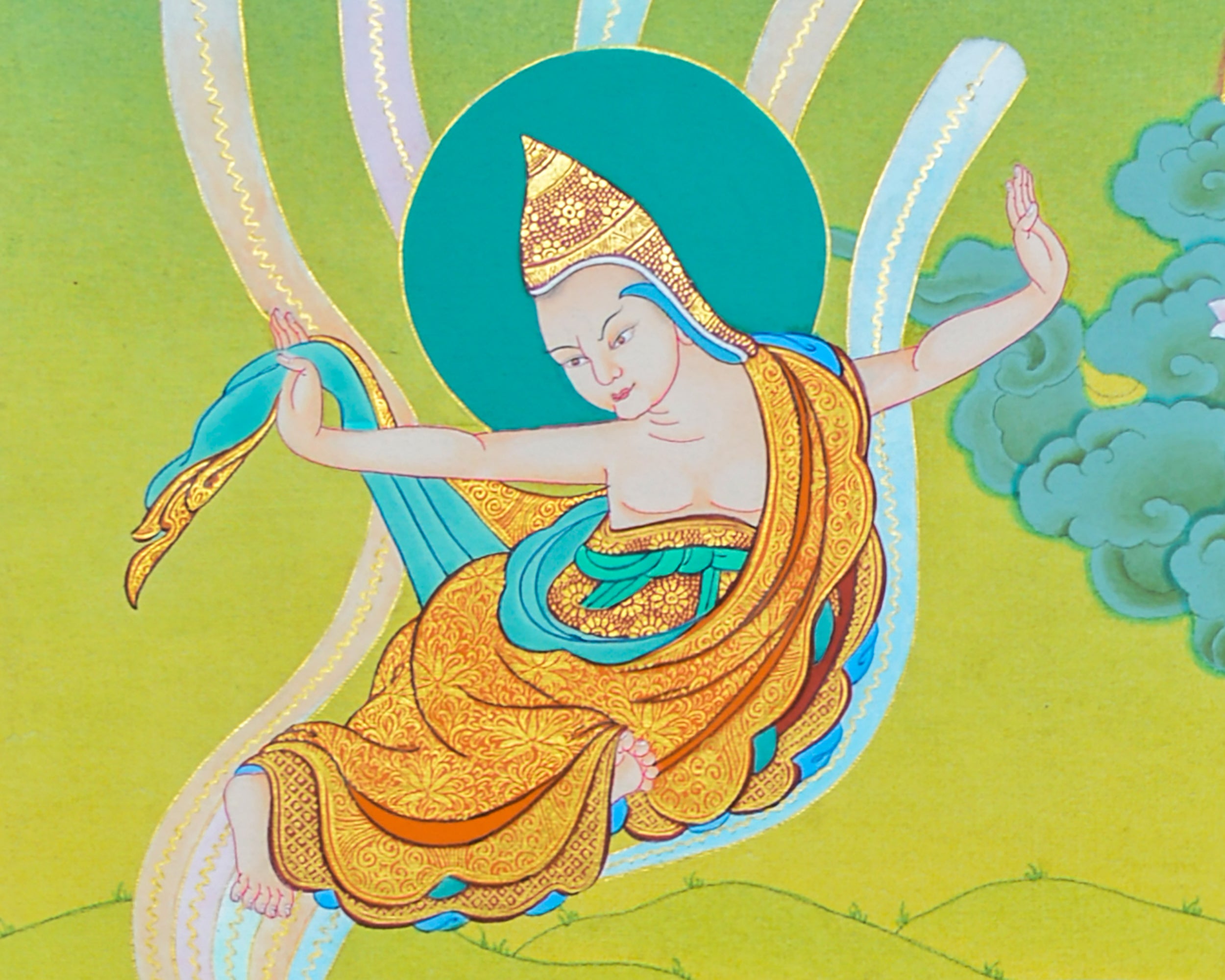 Pema Jugne Thangka | Guru Rinpoche Manifestation | Traditional Artwork