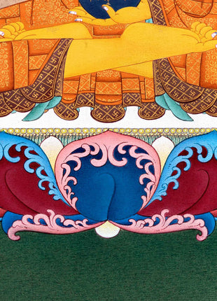 Shakyamuni Buddha  Traditional Thangka | Tibetan Buddhist Art