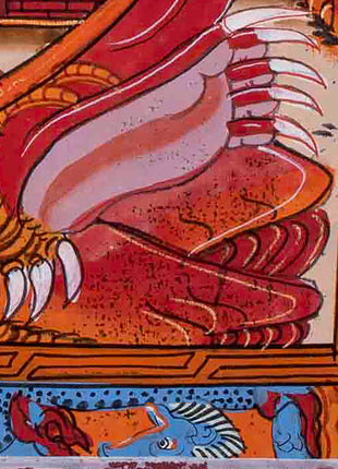 Rare Hand Painted Wheel of Life Thangka | Buddhist Art