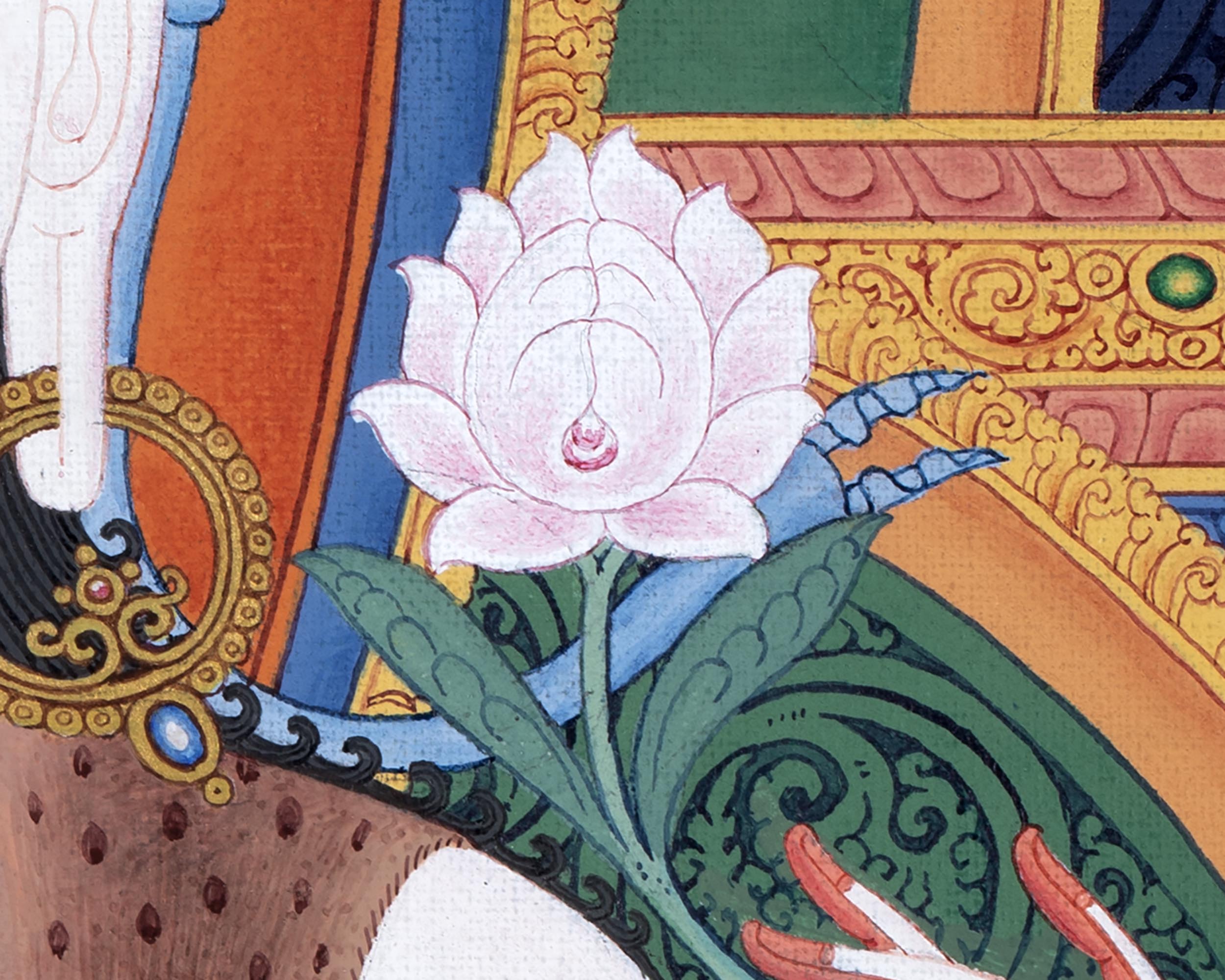 Chenrezig | Bodhisattva Thangka | Himalayan Vajrayana Buddhist Art