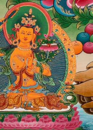 Avalokiteshvara Chengrezig | Traditional Tibetan Thangka | Wall Decors