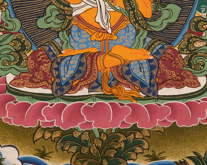 Manjushri Deity Thangka | Wall Hanging Decors