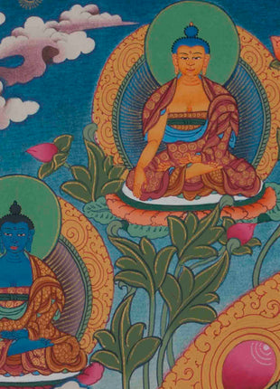Shakyamuni Buddha Thangka | Wall hanging Decor