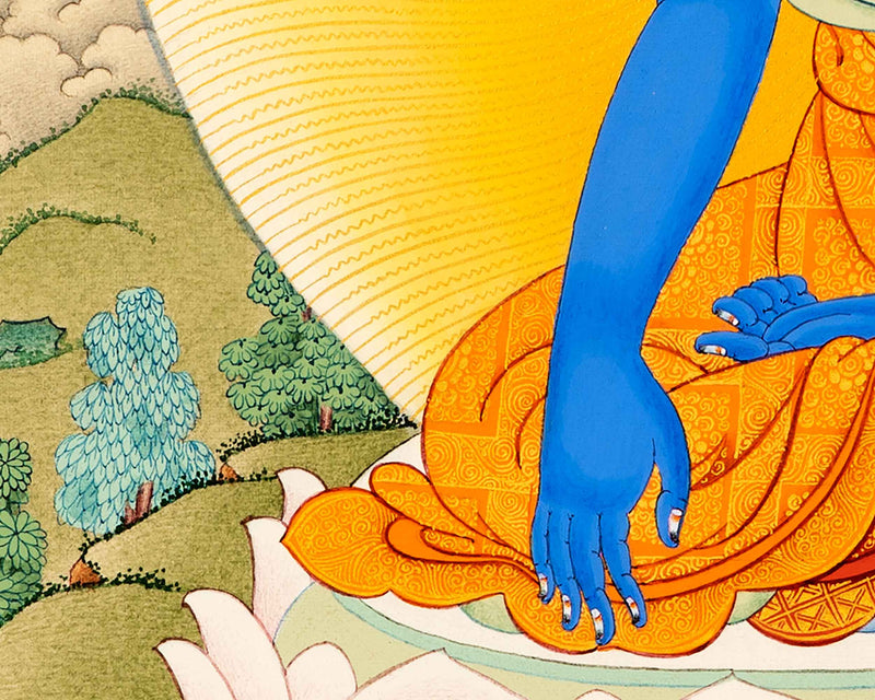 Buddha Akshobhya Thangka Print