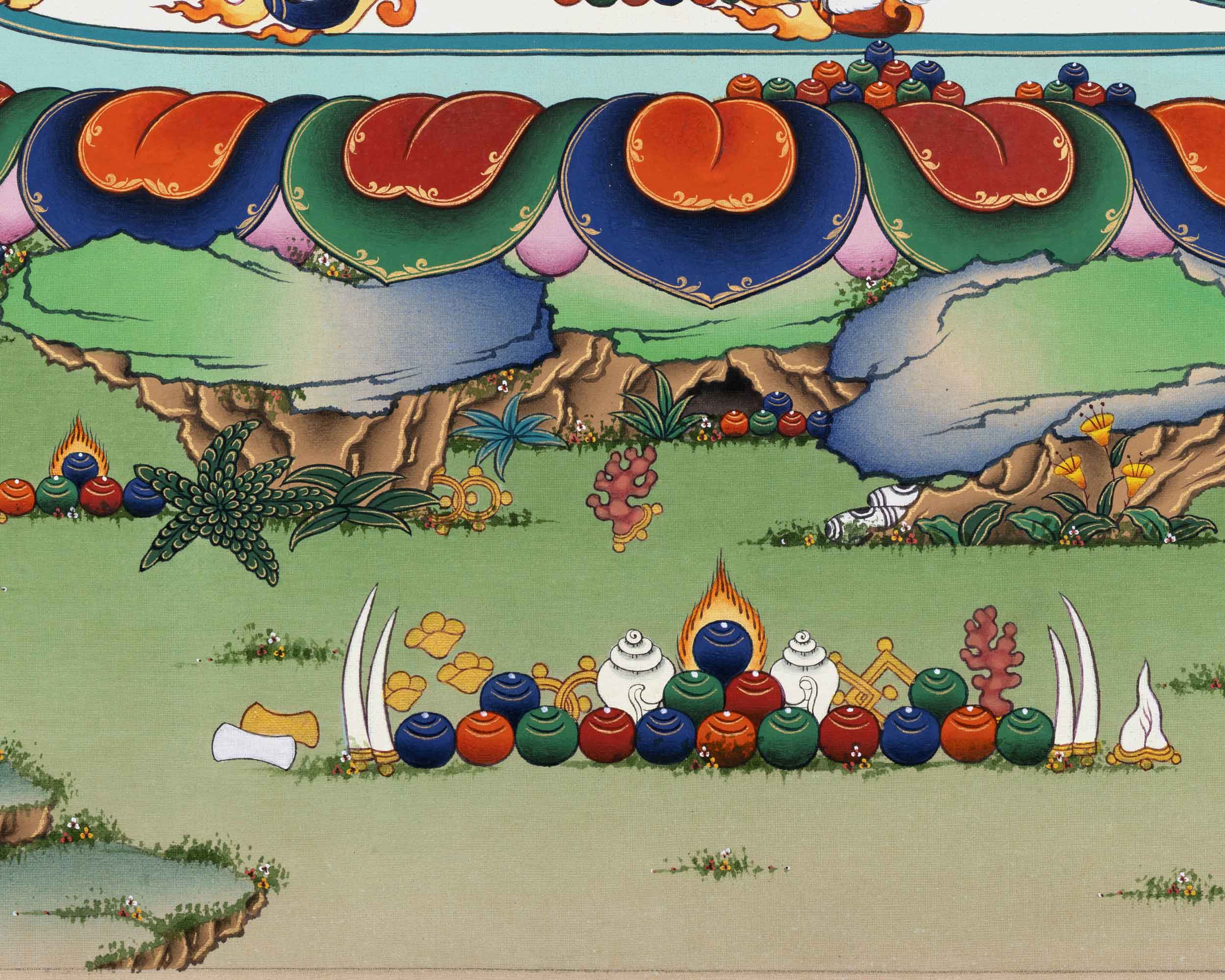 Namtoshe Thangka Print | God Of Wealth | Buddhist Gift Ideas