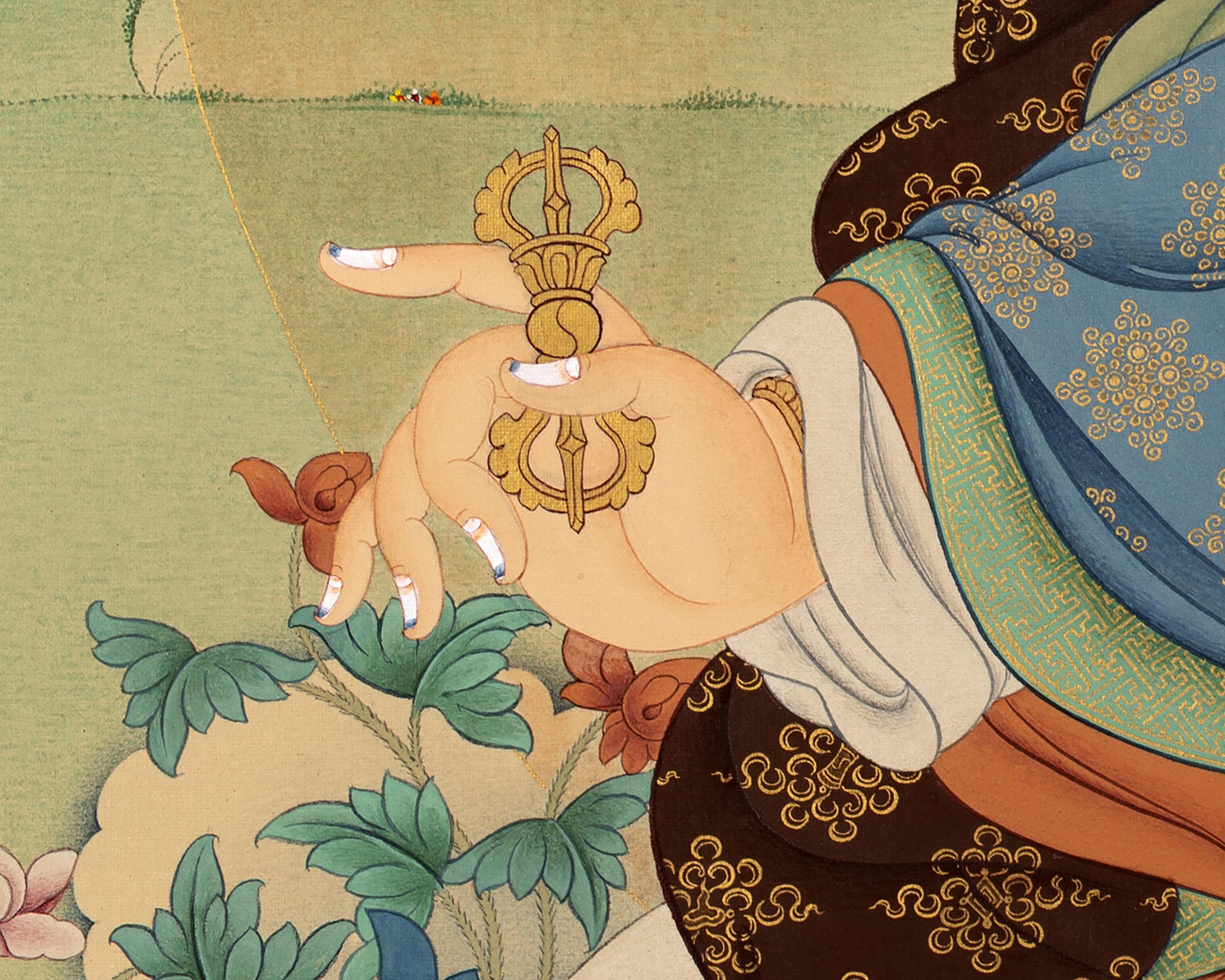Guru Rinpoche Thangka | Tibetan Buddhist Art | High-quality Giclee Print