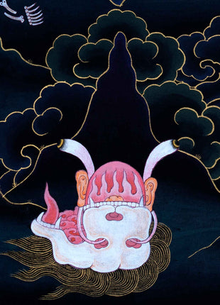 Bernagchen Mahakala Thangka | Traditionally Hand Painted Art