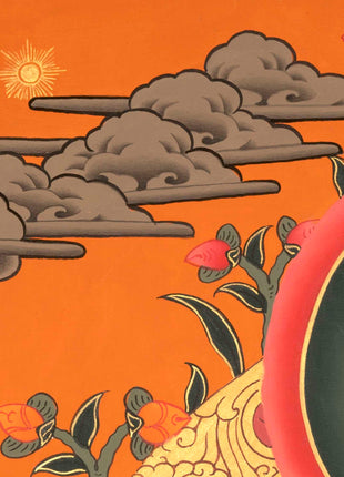 Quality Green Tara Thangka | Handpainted Buddhist Art | Wall Decors