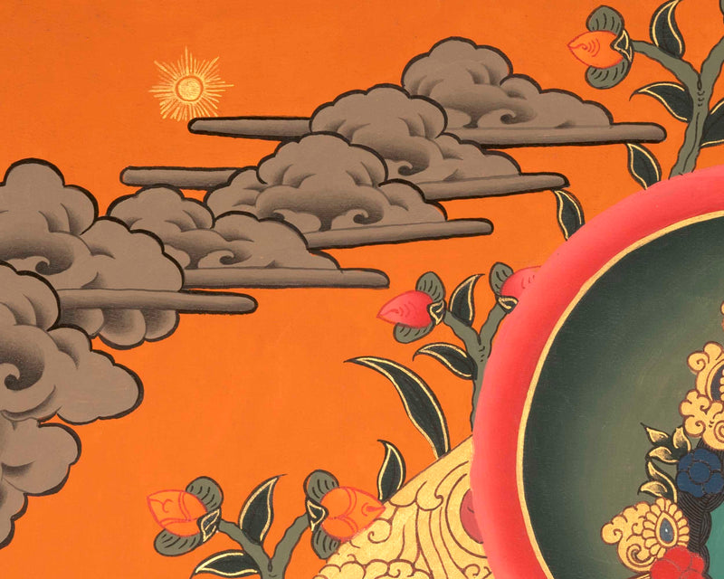 Quality Green Tara Thangka | Handpainted Buddhist Art | Wall Decors