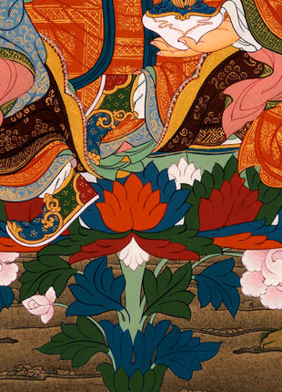 Wrathful Padmasambhava Thangka Painting | Himalayan Buddhist Art
