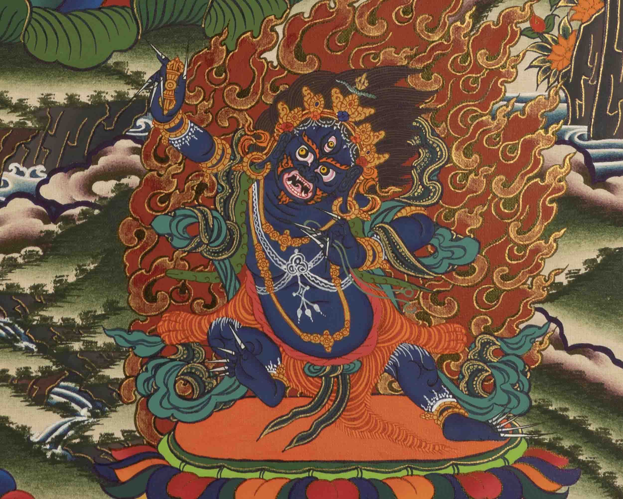 Bodhisattva Avalokitesvara Thangka | Handpainted Religious Painting