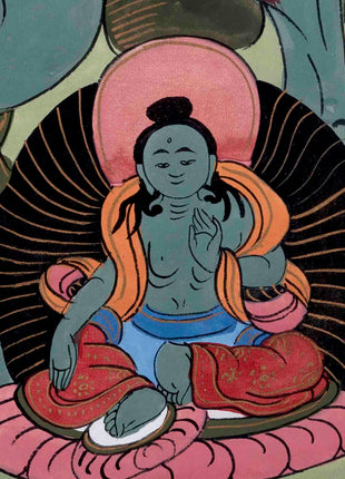 Basundhara Devi Art | Religious Buddhist Thangka | Wall Decors