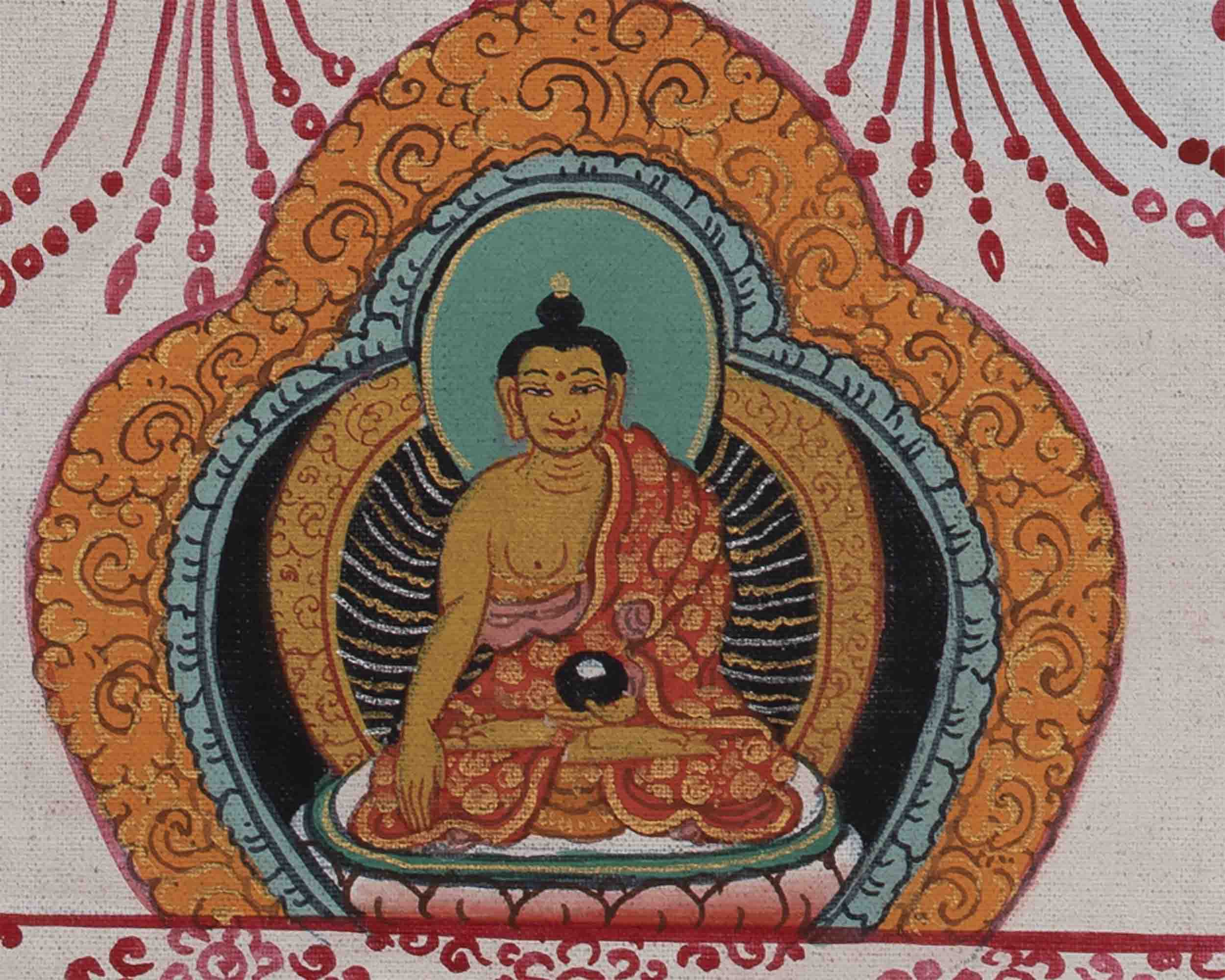 Chorten Thangka Print | Buddhist Stupa | Wall Decoration