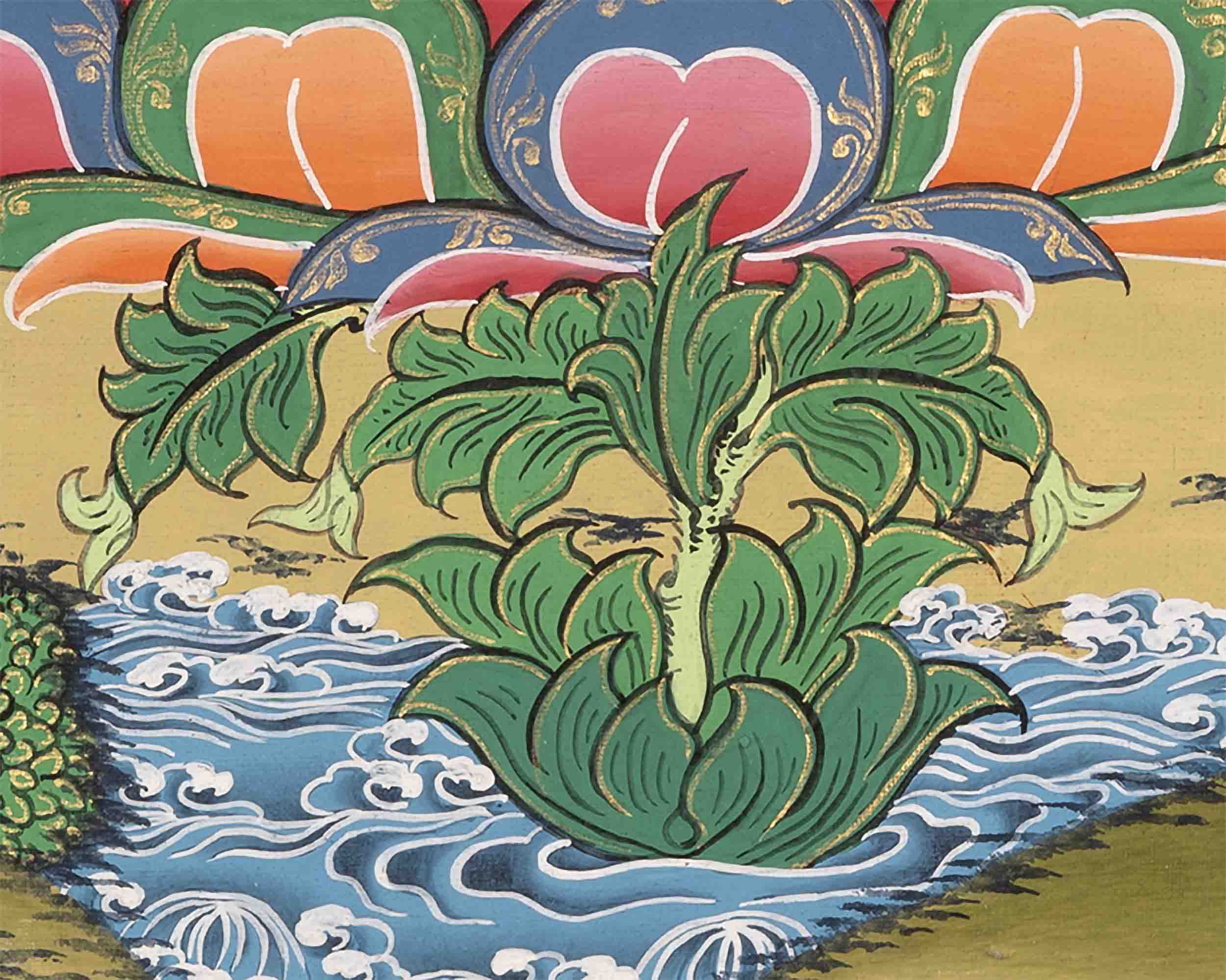 Shakyamuni Buddha Thangka | Buddhist Traditional Paint | Wall Decors