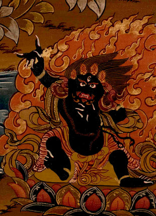 Manjushree Bodhisattva Thangka | Religious Buddhist Art | Wall Decors