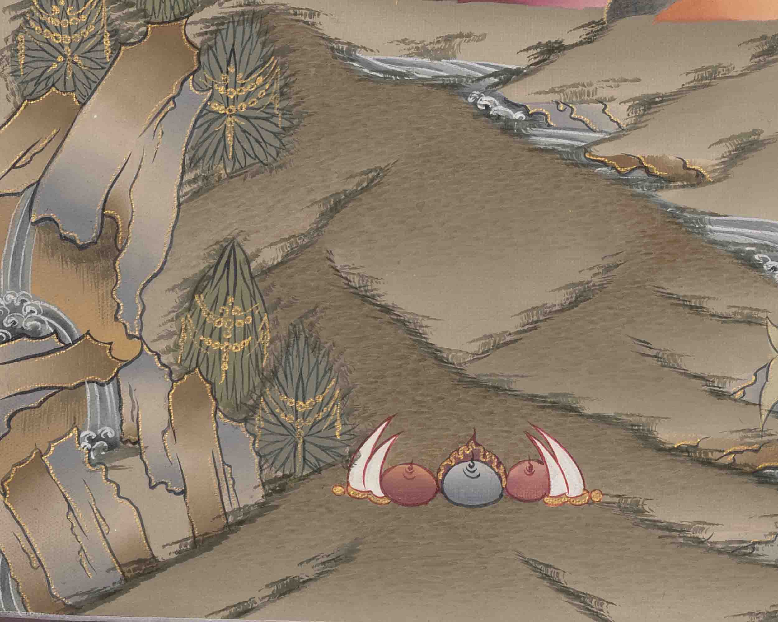 Medicine Buddha Thangka | Wall Decor Painting