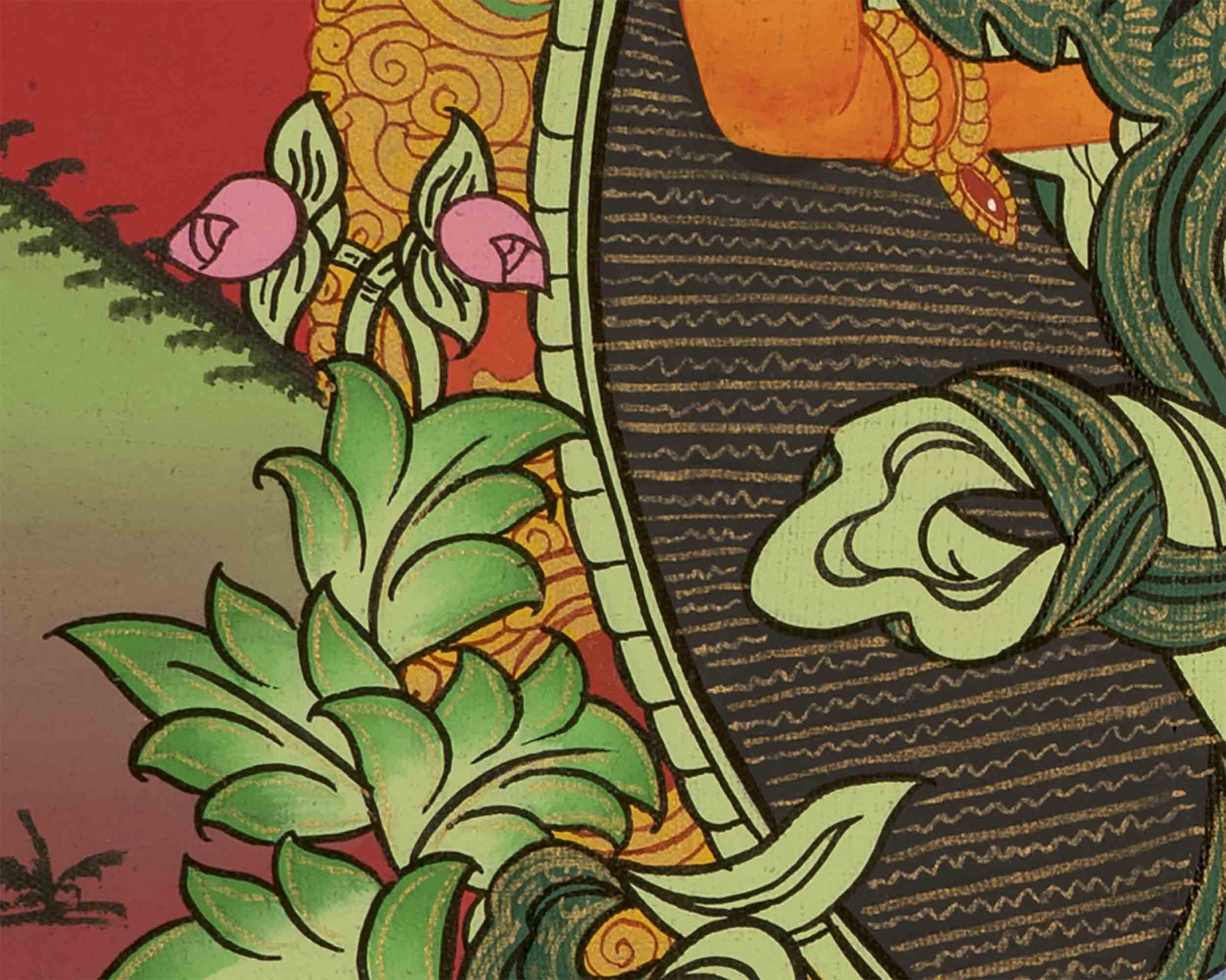Bodhisattva Manjushree Thangka | Wall Decors