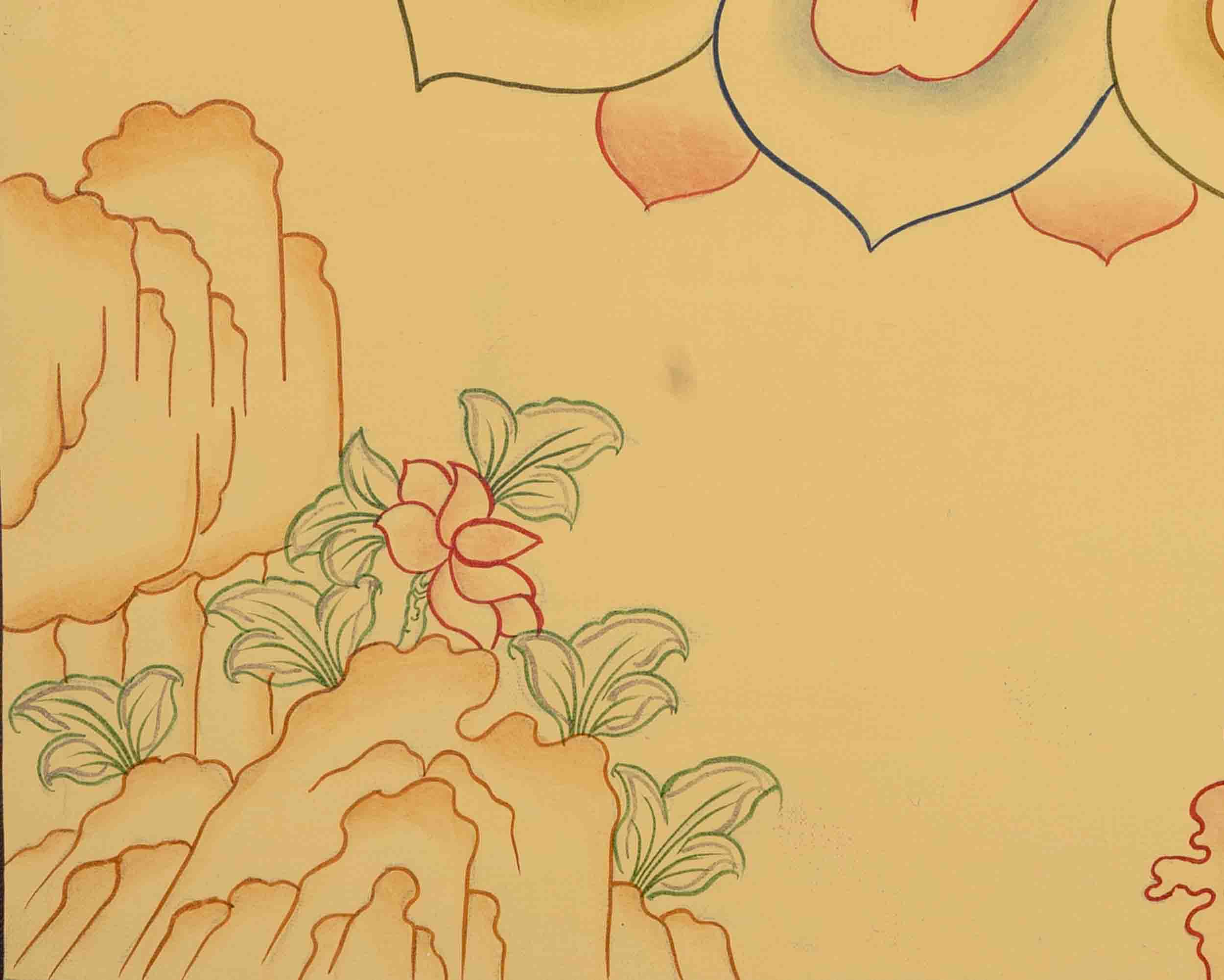 Vajrapanjarnath Thangka | Arya Wrathful Bodhisattva | Buddhist Wall Decors