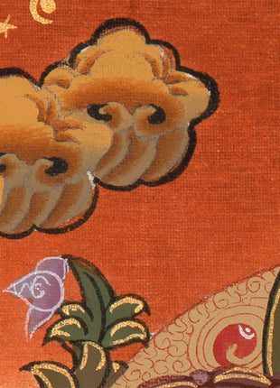 Vaisravana Tibetan Thangka | God Of Wealth | Wall Decors