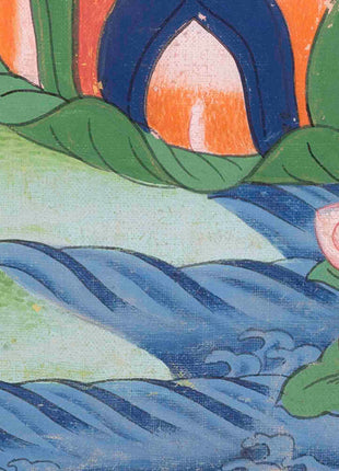 Vintage Shakyamuni Buddha | Traditional Buddhist Thangka | Wall Decors