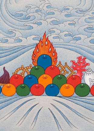 Manjushri Thangka Art | Traditional Karma Gadri Style