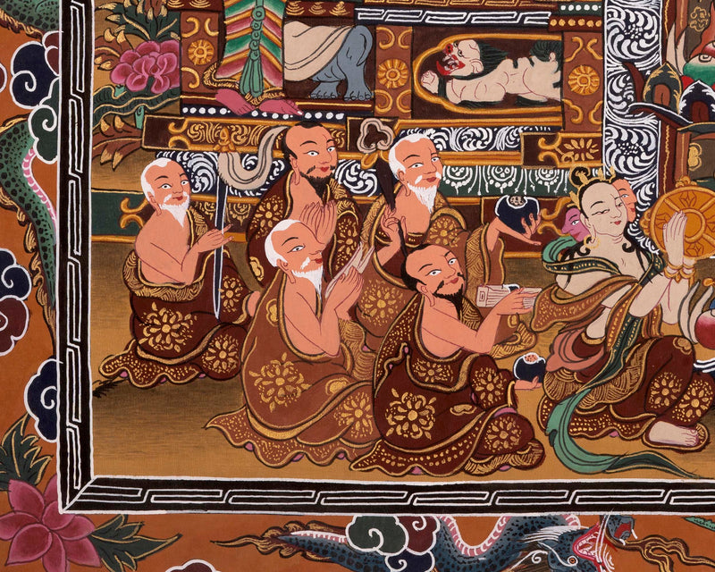Original Shakyamuni Buddha | Buddhist Religious Thangka Painting