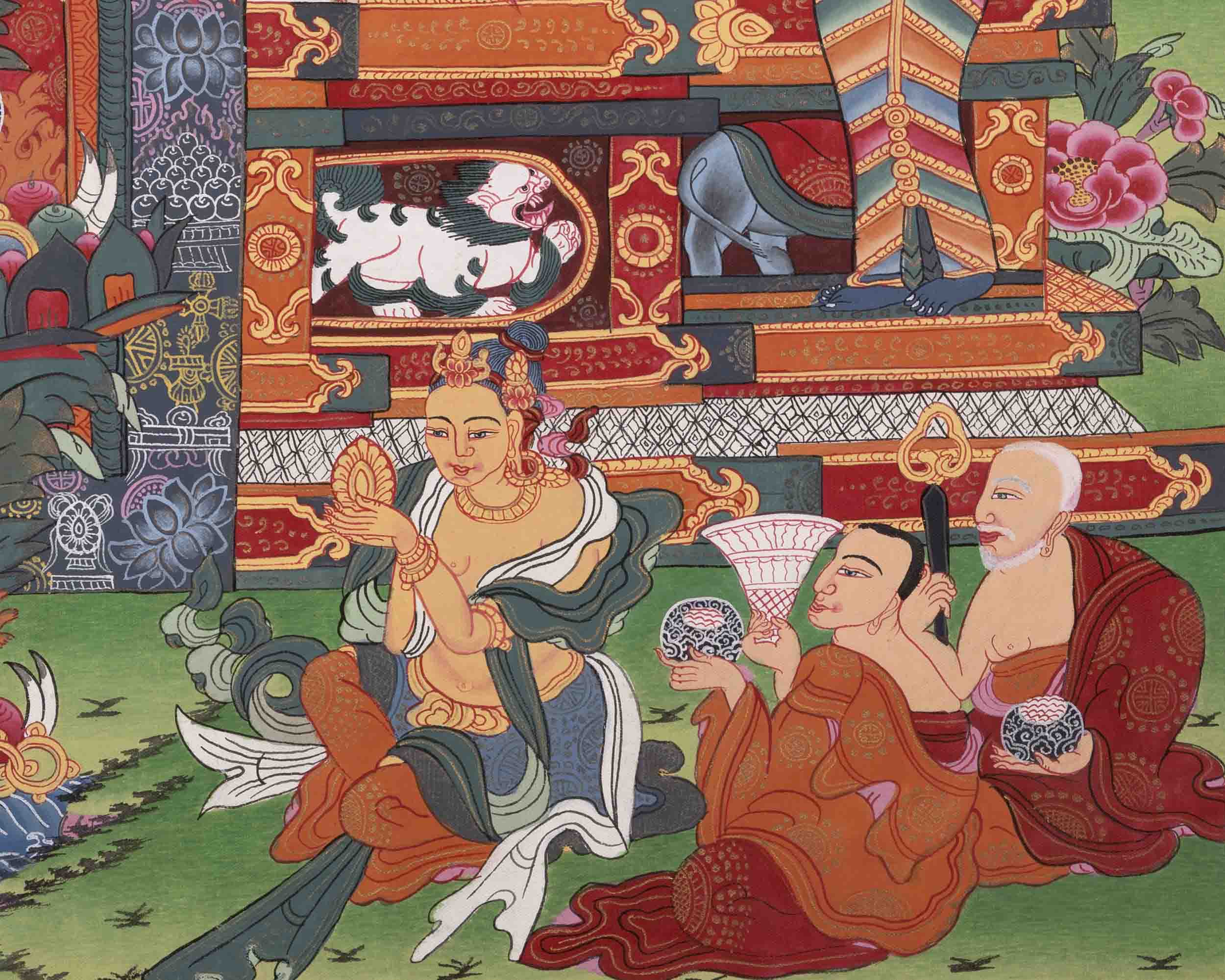 Buddha Life Story Thangka | Religious Buddhist Painting | Wall Decors
