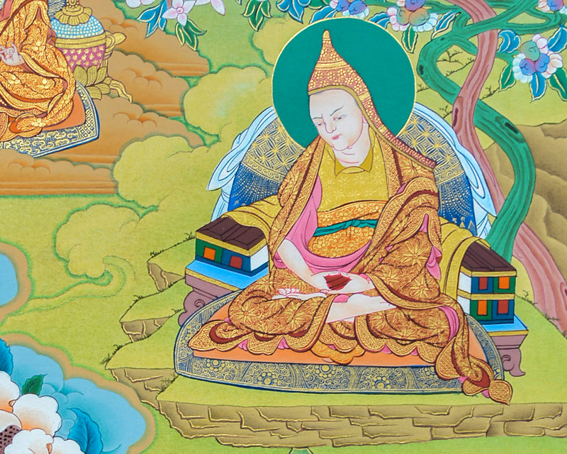 Loden Chogse Thangka | Guru Rinpoche Manifestation | Traditional Hand Painted Art