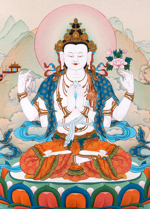 chenrezig thangka