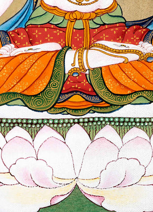 White Tara Meditation Thangka | Traditionally Hand Painted Art