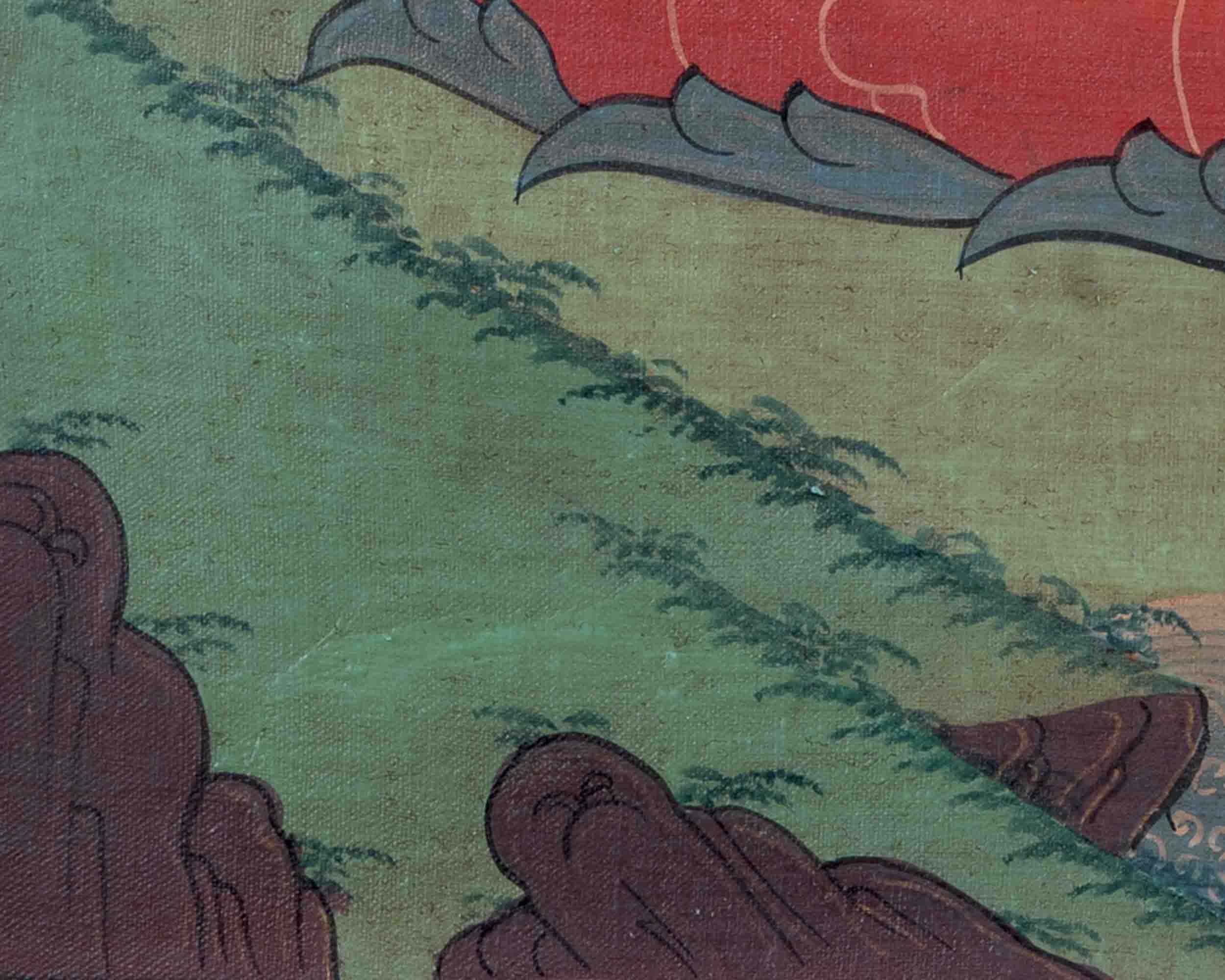 Chenresig's Compassion: A Sacred Avalokitesvara Thangka | Bodhisattva Of Compassion | Wall Decors