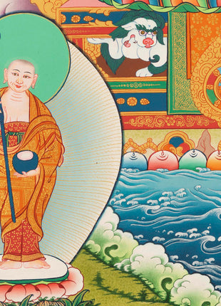 Himalayan Buddha Shakyamuni | Originally Hand-Painted Thangka