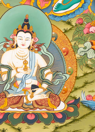 Goddess Green Tara Thangka | Spiritual Wall Art