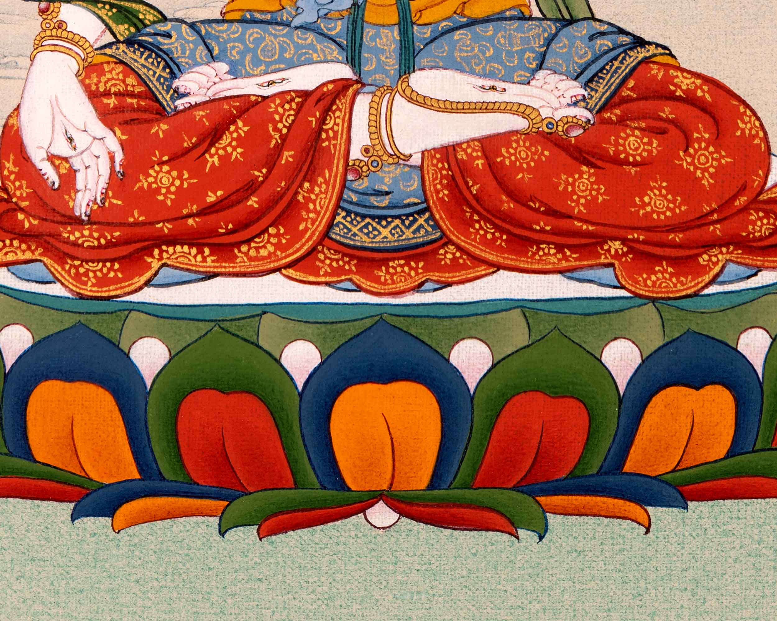 Tara White Thangka | Traditional Hand Painted Buddhist Art