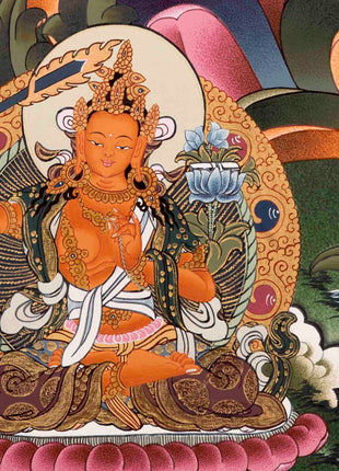 Avalokiteshvara Chengrezig Thangka | Wall Decoration Thangka Painting