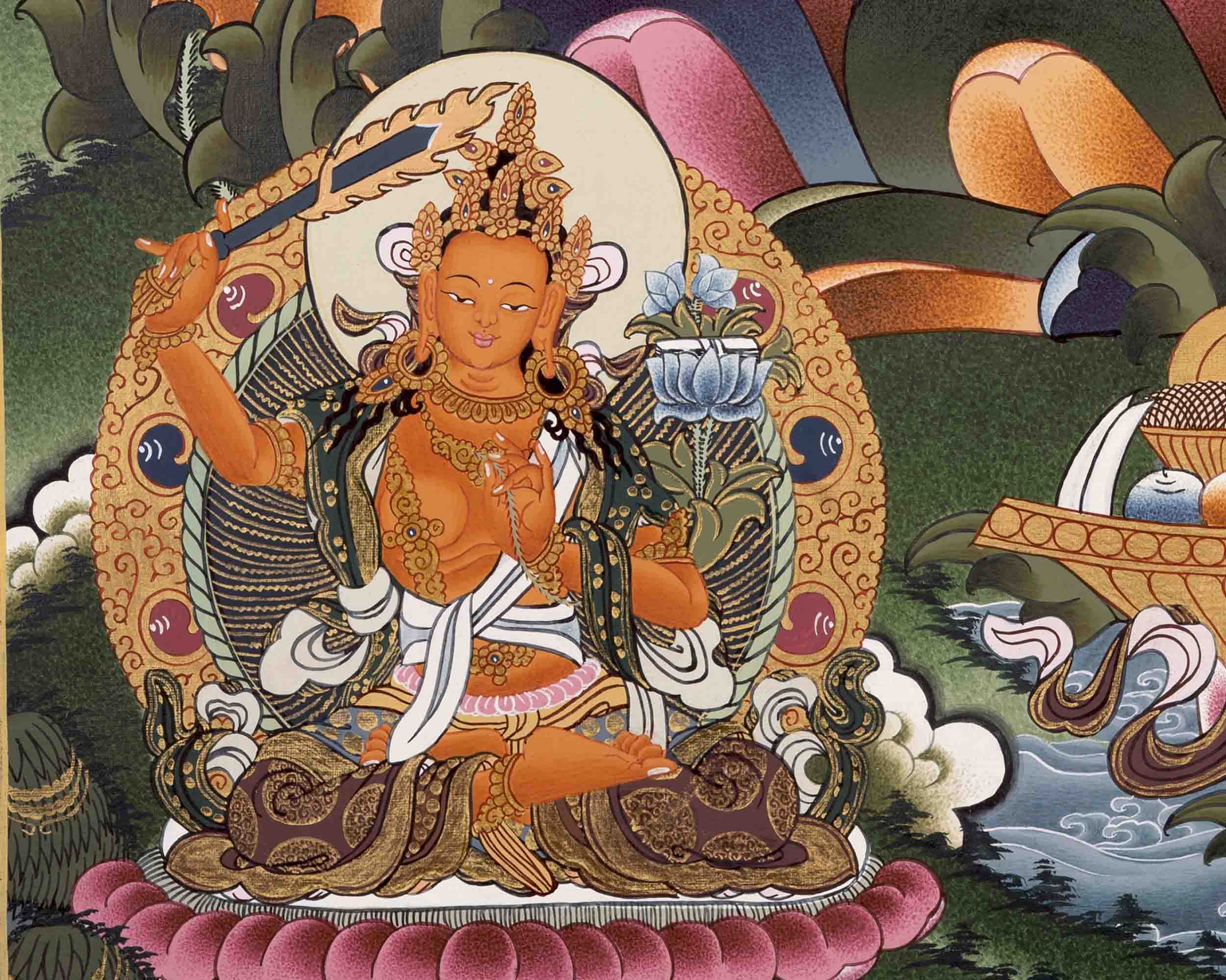 Avalokiteshvara Chengrezig Thangka | Wall Decoration Thangka Painting