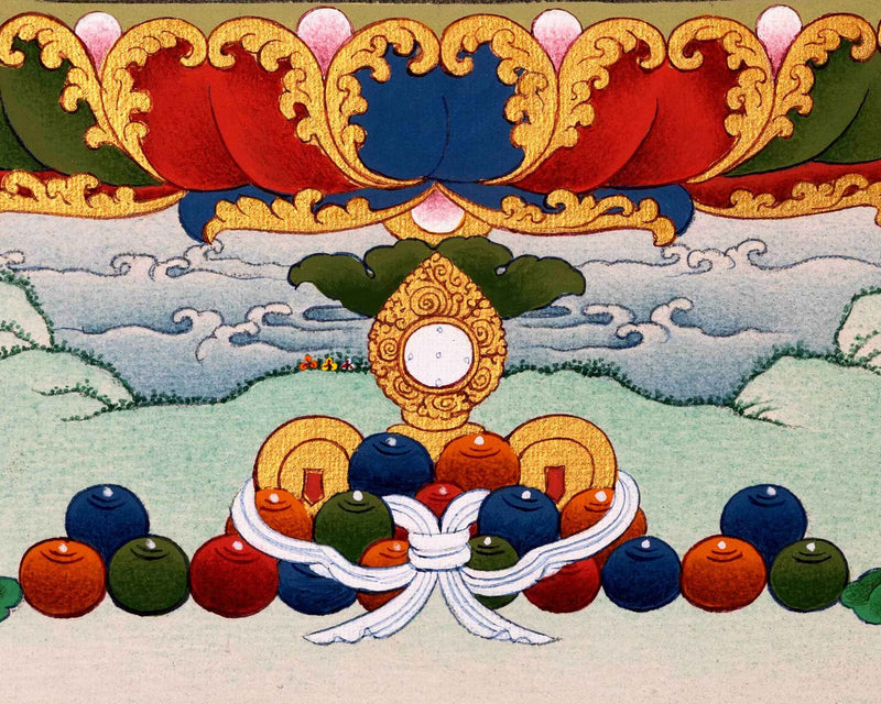 Medicine Buddha Tibetan Thangka Art For Healing Practice | Traditionally Hand-Painted Buddhist Art
