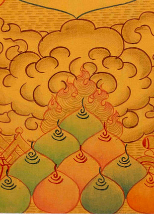 Shakyamuni Buddha Thangka | 24K Gold Painting | Wall Hanging Decors