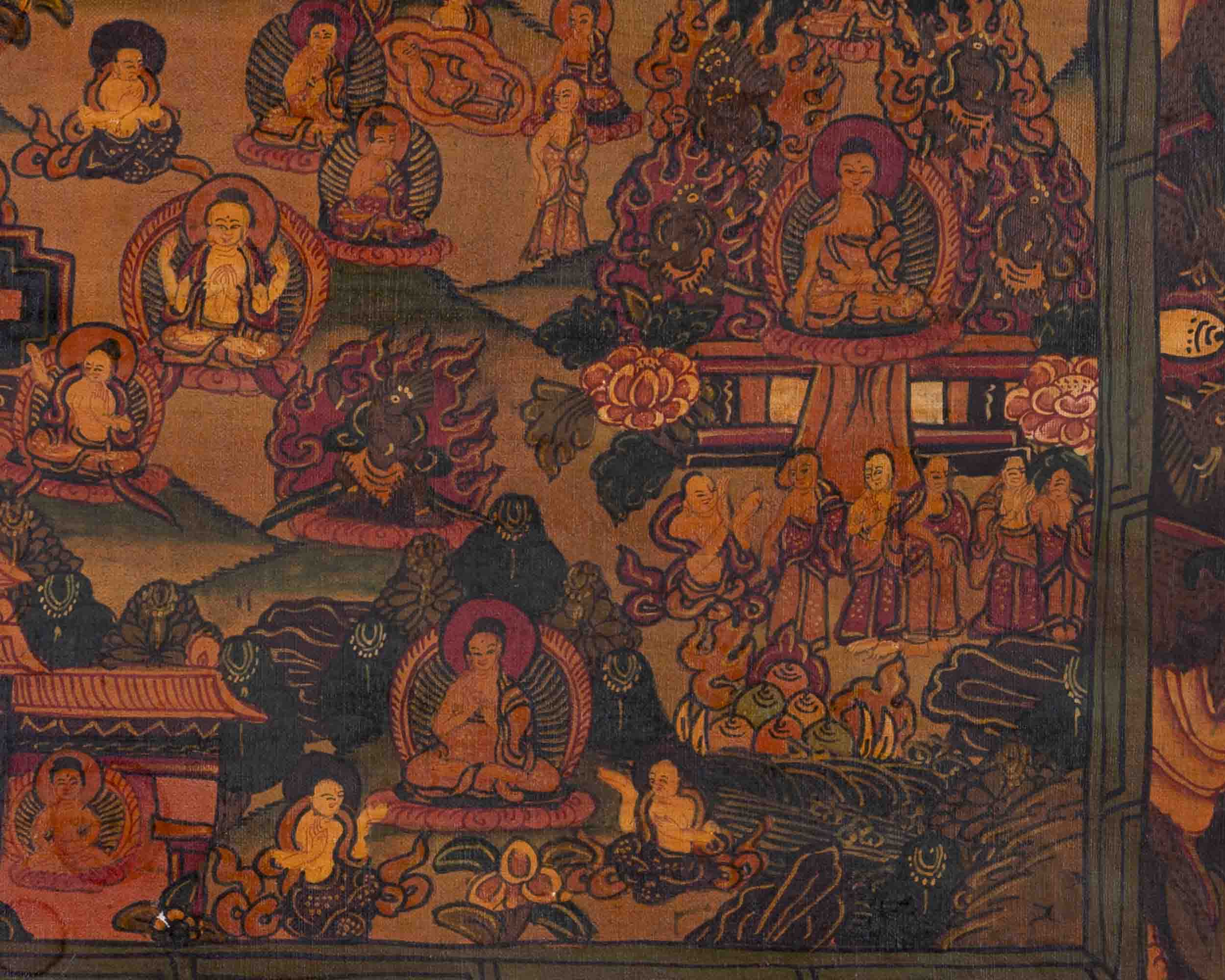 Buddhist Buddha Life Story | Religious Thangka | Wall Decors