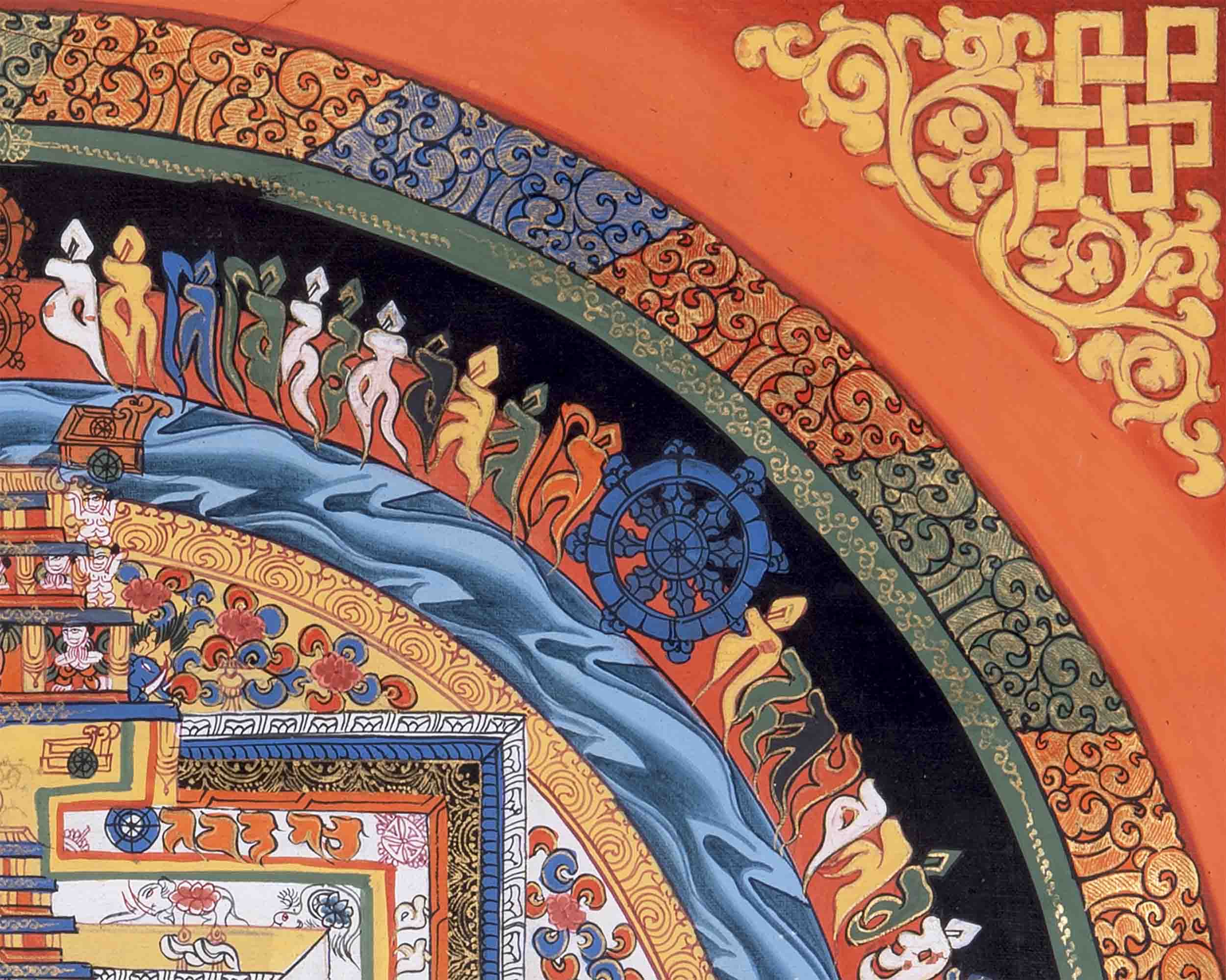 Kalachakra Mandala With Brocade | Wall Decoration (Inactive Product)