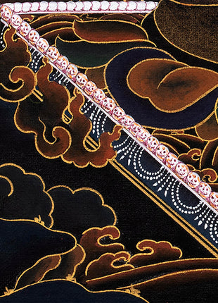 Ekajati Thangka | Tibetan Mahakala Art (includes Brocade)