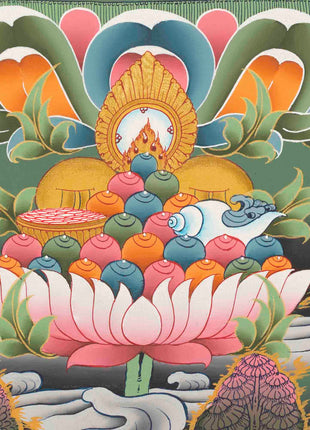 Manjushree Thangka Painting | Bodhisattva Of Wisdom | Religious Decors
