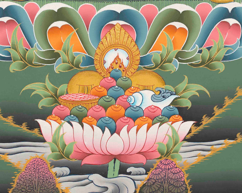 Manjushree Thangka Painting | Bodhisattva Of Wisdom | Religious Decors