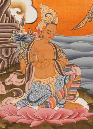 Green Tara Painting | Healing Female Deity | Traditional Tibetan Thangka
