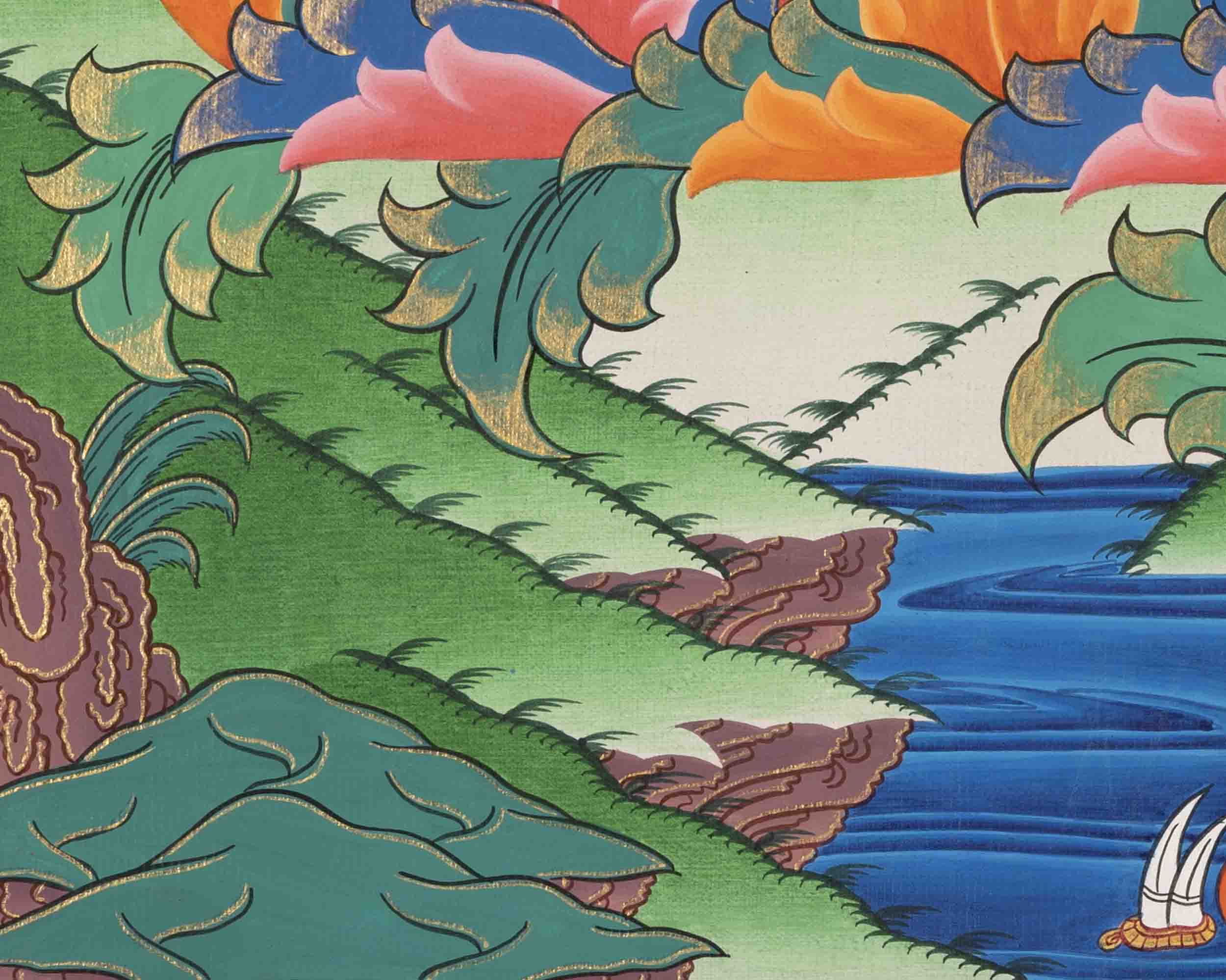 Samantabhadra Thangka | Yab Yum Buddha | Religious Buddhist Paint