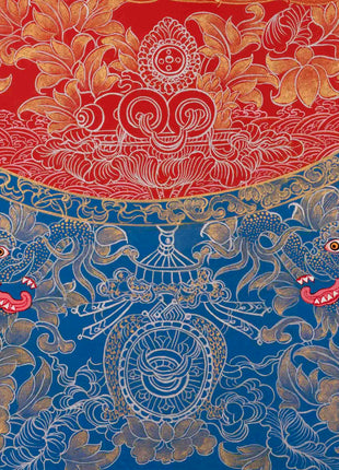 Buddha Shakyamuni Thangka | Religious Buddhist Painting | Wall Decors