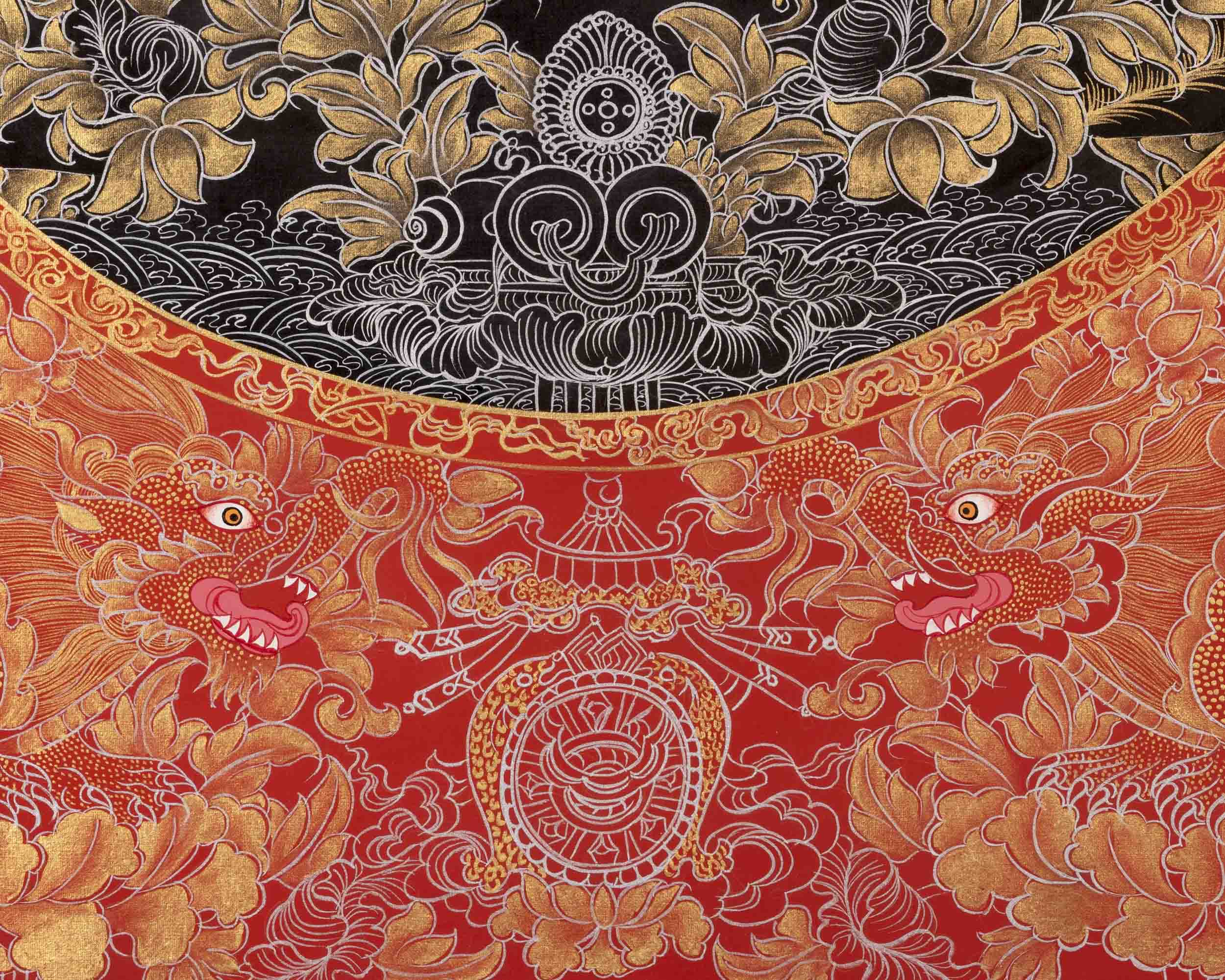 Bodhisattva Chengrezig Thangka | Original Handpainted Art | Traditional Painting