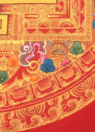 Chenresig Mandala | Traditional Tibetan Thangka | Wall Decors
