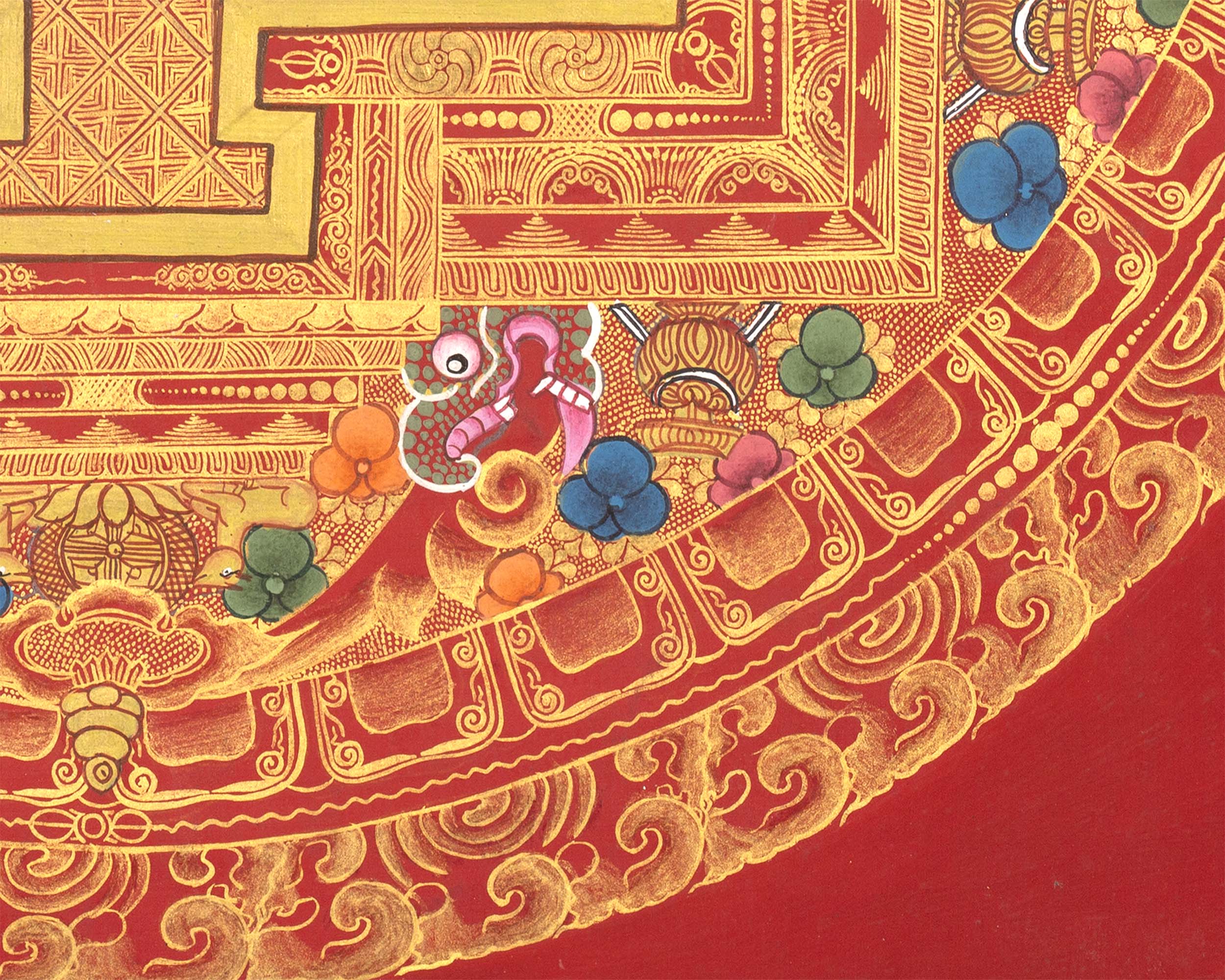 Chenresig Mandala | Traditional Tibetan Thangka | Wall Decors