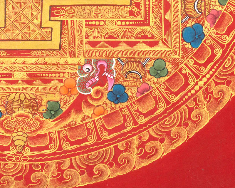 Chenresig Mandala | Traditional Tibetan Thangka | Wall Decors